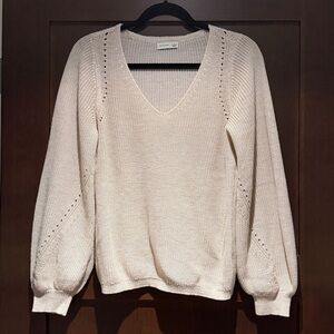Gentle Fawn pinky beige V-Neck Sweater